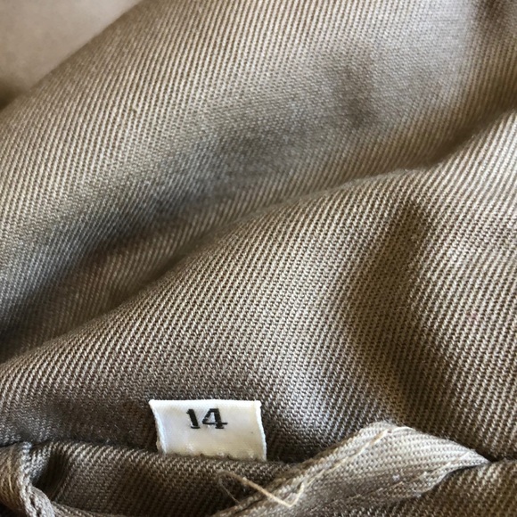 Fleet Street Long Belted Trench Coat Size 14 - Picture 8 of 8